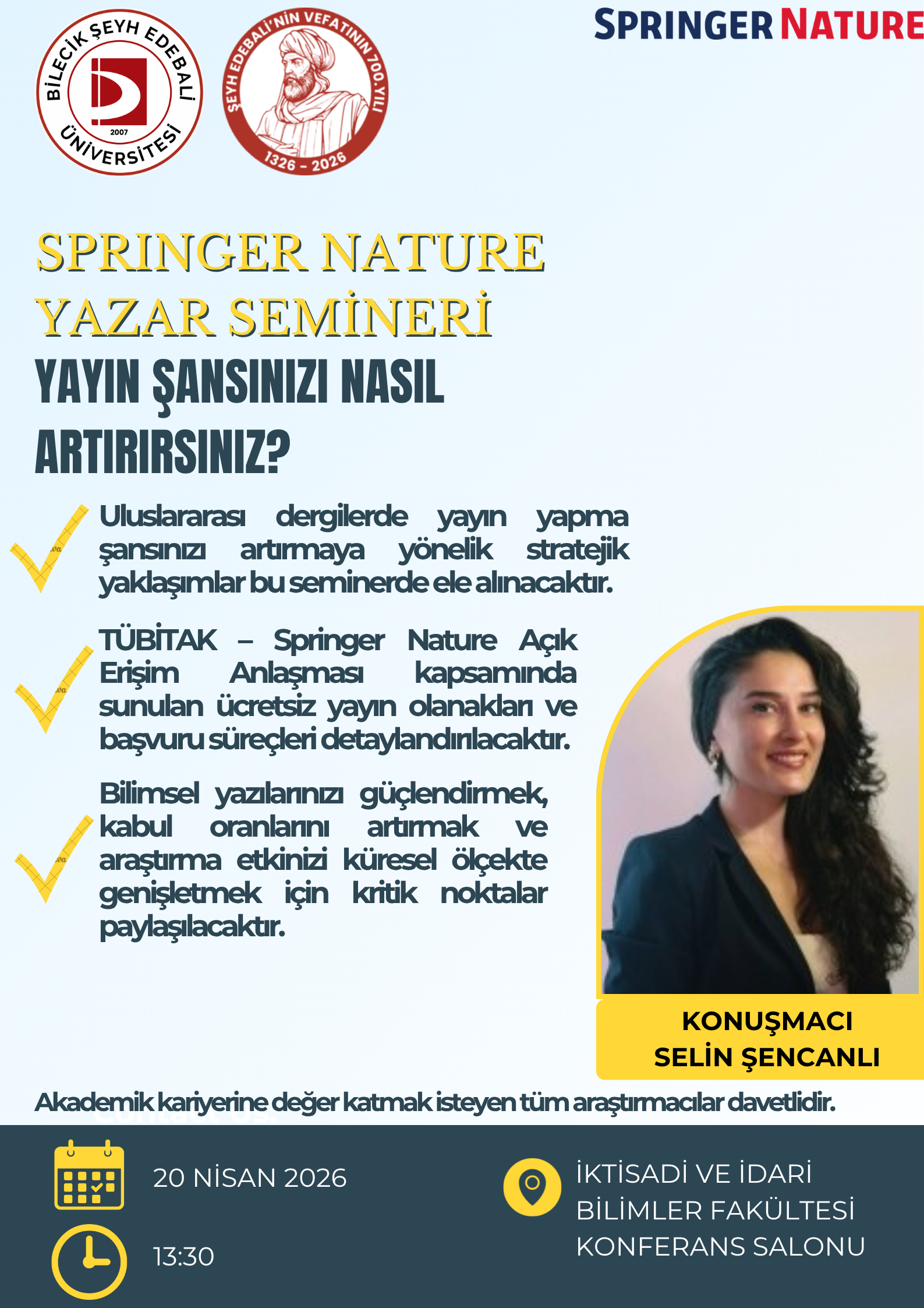 Springer Nature Yazar Semineri 
